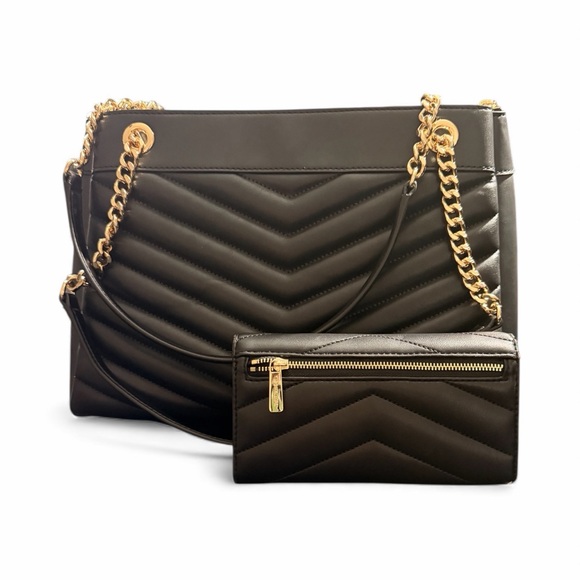 Michael Kors Whitney Quilted Tote & Wallet Set – Luxury Designer Bag - Picture 6 of 14